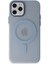 Newface iPhone 11 Pro Max Kılıf Lodos Magneticsafe Mat Kapak - Sierra Blue 1