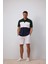 %100 Pamuk Regular Fit Polo Yaka Bloklu Kısa Kollu Tişört D7940AX25SP 2