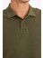 %100 Pamuk New Regular Fit Basic Düz Uzun Kollu Dokulu Pike Polo Tişört D7530AX25SP 5