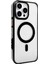 Joko iPhone 15 Pro Gleam Pc Sert Magsafe Kılıf - Şeffaf-Siyah 1