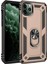 Newface iPhone 11 Pro Kılıf Sofya Yüzüklü Silikon Kapak - Gold 1