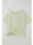 Kız Çocuk Tişört Armalı Göbek Kısmı Dekolte Detaylı 9-16 Yaş, Su Yeşili 3