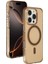 Joko iPhone 16 Pro Max Gleam Pc Sert Magsafe Kılıf - Şeffaf-Gold 1