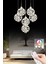 Istanbul Avize Dali 6'lı Gümüş Kumandalı 3 Renk Ledli Modern LED Avize 6