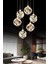 Istanbul Avize Dali 6'lı Gold Kumandalı 3 Renk Ledli Modern LED Avize 3