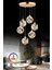 Istanbul Avize Dali 6'lı Gold Kumandalı 3 Renk Ledli Modern LED Avize 4