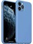 Newface iPhone 11 Pro Max Kılıf Nano Içi Kadife Silikon - Mavi 1