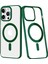 Newface iPhone 14 Pro Max Kılıf Element Magneticsafe Sert Kapak - Köknar Yeşili 1