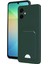 Newface Samsung Galaxy A06 Kılıf Kelvin Kartvizitli Silikon - Koyu Yeşil 1