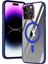 Newface iPhone 14 Pro Kılıf Mudo Magneticsafe Standlı Kapak - Lacivert 1