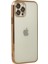 Newface iPhone 12 Pro Max Kılıf Razer Lensli Silikon - Gold 3