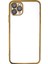 Newface iPhone 11 Pro Max Kılıf Razer Lensli Silikon - Gold 1