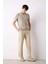 %100 Pamuk Yazlık Jogger Pantolon Regular Fit Normal Kesim Keten Görünümlü Düz Paça Cepli B4138AX25SP 2
