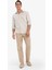 %100 Pamuk Yazlık Jogger Pantolon Regular Fit Normal Kesim Keten Görünümlü Düz Paça Cepli B4138AX25SP 5