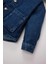 Erkek Bebek Kapüşonlu Cepli Düğmeli Jean Ceket E0285A525SP 4