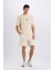 Regular Fit Düz Paça Cepli Basic Düz Şort B8792AX25SM 2