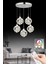 Istanbul Avize Dali 5'li Gümüş Kumandalı 3 Renk Ledli Modern LED Avize 1