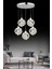 Istanbul Avize Dali 5'li Gümüş Kumandalı 3 Renk Ledli Modern LED Avize 5