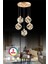Istanbul Avize Dali 5'li Gold Kumandalı 3 Renk Ledli Modern LED Avize 1