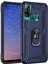 Newface Huawei P40 Lite E Kılıf Sofya Yüzüklü Silikon Kapak - Lacivert 1
