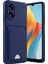 Newface Oppo A38 Kılıf Kelvin Kartvizitli Silikon - Lacivert 1