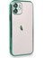 Newface iPhone 11 Kılıf Razer Lensli Silikon - Yeşil 2