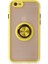 Newface iPhone 6 Kılıf Montreal Yüzüklü Silikon Kapak - Sarı 1