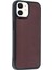 Newface iPhone 11 Kılıf Aras Deri Kapak - Bordo 1