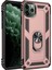 Newface iPhone 11 Pro Kılıf Sofya Yüzüklü Silikon Kapak - Rose 1