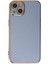 Newface iPhone 15 Kılıf Volet Silikon - Mavi 1