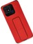 Newface Xiaomi Redmi 10C Kılıf Mega Standlı Silikon - Kırmızı 3