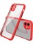 Newface iPhone 12 Mini Kılıf Miami Şeffaf Silikon - Kırmızı 1