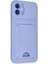 Newface iPhone 12 Kılıf Kelvin Kartvizitli Silikon - Lila 2