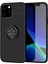Newface iPhone 12 Kılıf Range Yüzüklü Silikon - Siyah 1