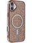 Newface iPhone 16 Plus Kılıf Diamond Magsafe Kapak - Pembe 2
