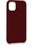 Newface iPhone 12 Kılıf Lansman Legant Silikon - Bordo 3