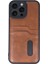 Newface iPhone 16 Pro Kılıf Sara Kartvizitli Deri Kılıf - Taba 3