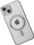 Newface iPhone 14 Plus Kılıf Magneticsafe Lazer Silikon - Gümüş 3