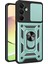 Newface Samsung Galaxy A16 5g Kılıf Pars Lens Yüzüklü Silikon - Yeşil 1