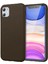 Newface iPhone 11 Kılıf First Silikon - Kahverengi 1