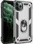 Newface iPhone 11 Pro Kılıf Sofya Yüzüklü Silikon Kapak - Gümüş 1