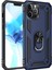 Newface iPhone 12 Pro Max Kılıf Sofya Yüzüklü Silikon Kapak - Lacivert 1
