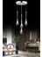 Istanbul Avize Mercure 4'lü Gümüş Ledli Kumandalı 3 Renk Modern LED Avize 3
