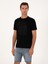 Erkek Siyah Regular Fit Baskılı Bisiklet Yaka T-shirt 50311681-VR046 1