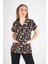 Unisex Cool Cats Club Desenli Doktor Hemşire Hastane Aşçı Mutfak Scrubs Üniforma Takım 7