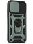 Newface iPhone 12 Mini Kılıf Pars Lens Yüzüklü Silikon - Yeşil 2
