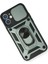 Newface iPhone 12 Mini Kılıf Pars Lens Yüzüklü Silikon - Yeşil 3