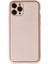 Newface iPhone 11 Pro Max Kılıf Coco Deri Silikon Kapak - Pudra 1