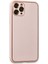 Newface iPhone 11 Pro Max Kılıf Coco Deri Silikon Kapak - Pudra 2
