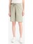Regular Fit Normal Bel Düz Paça Bermuda Şort N7439AZ25HS 1